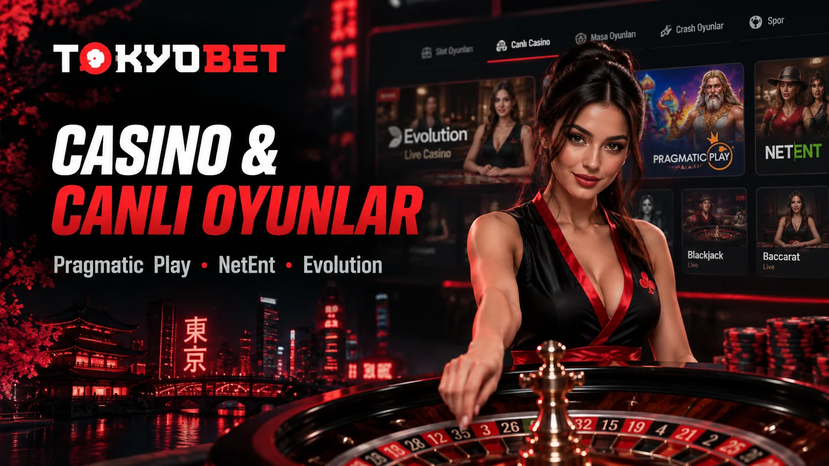 TokyoBet casino ve canlı oyunlar, rulet masası